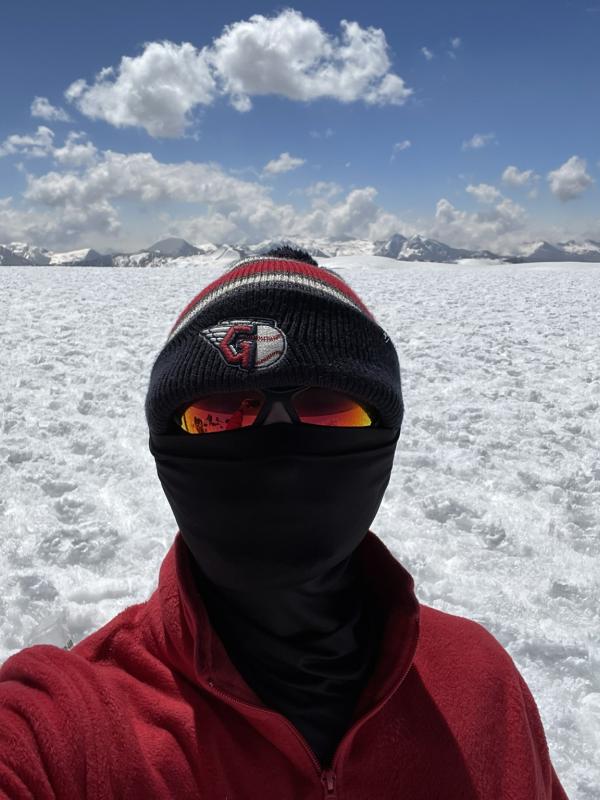 On the summit of the Quelccaya Ice Cap, Peru