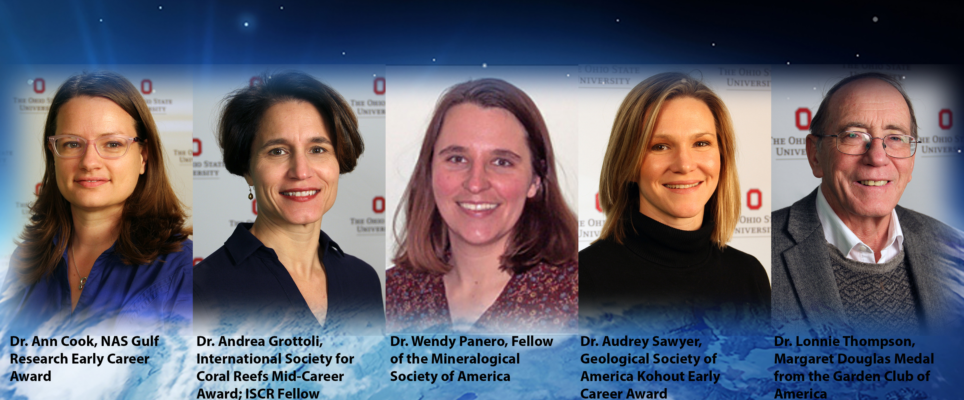 School of Earth Sciences 2016 Faculty Award Winners School of Earth