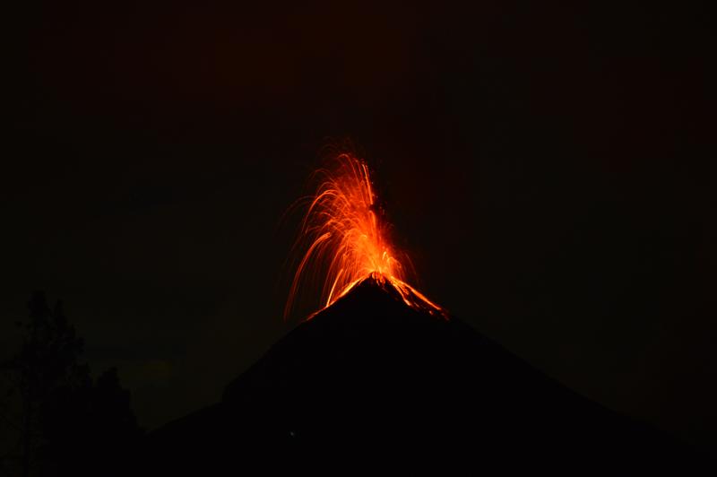 Volcano eruption