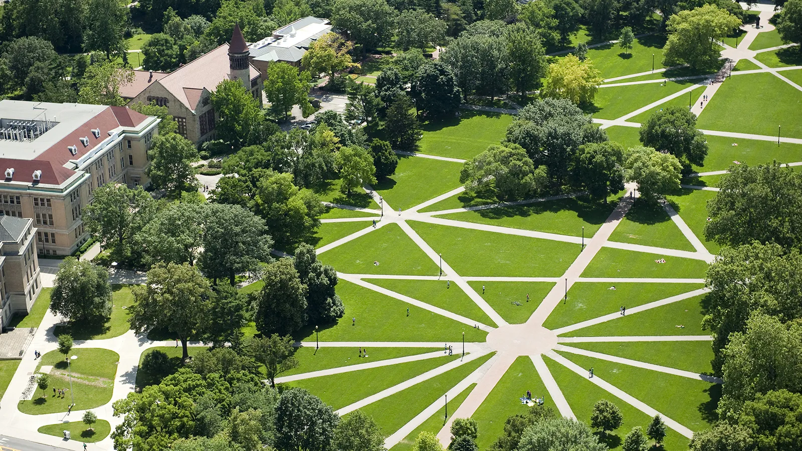 Oval aerial photo