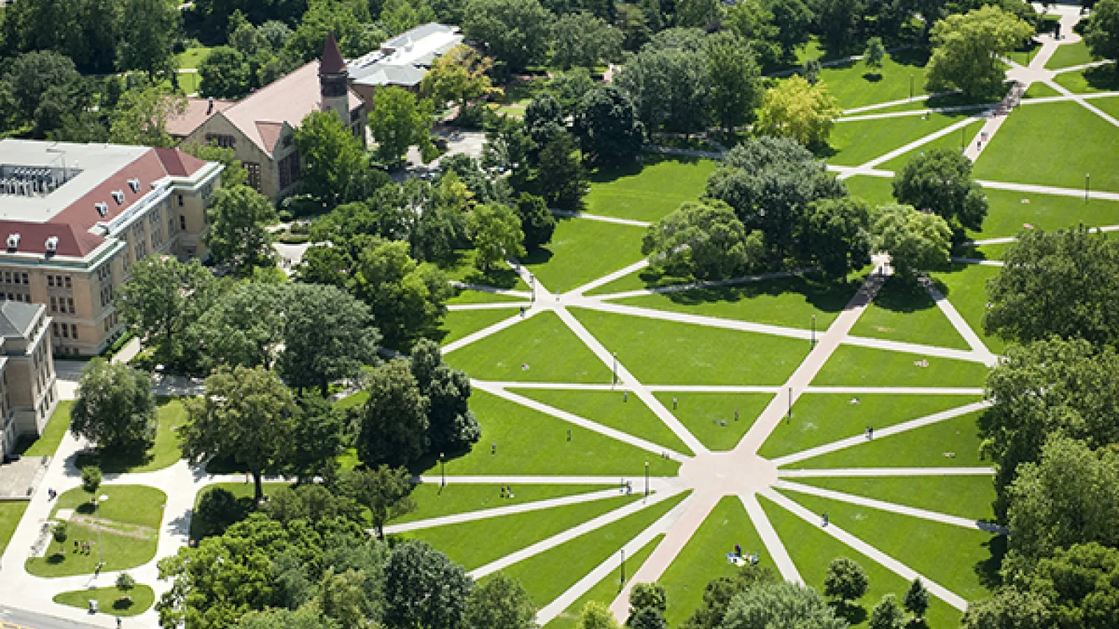Aerial view of the OSU oval
