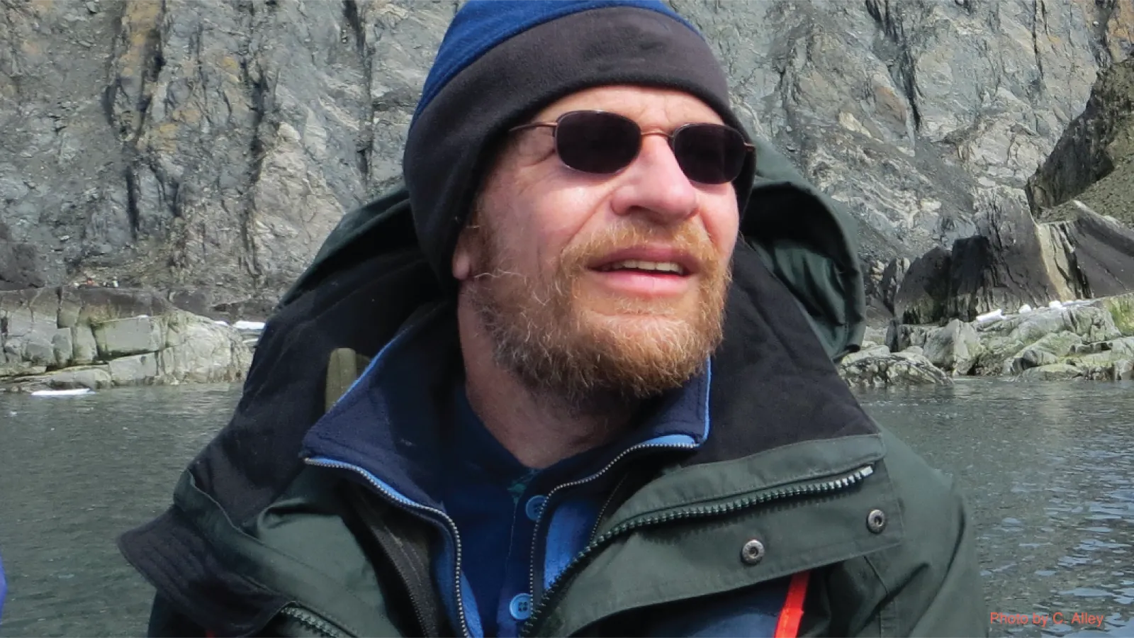 Richard Alley on a boat