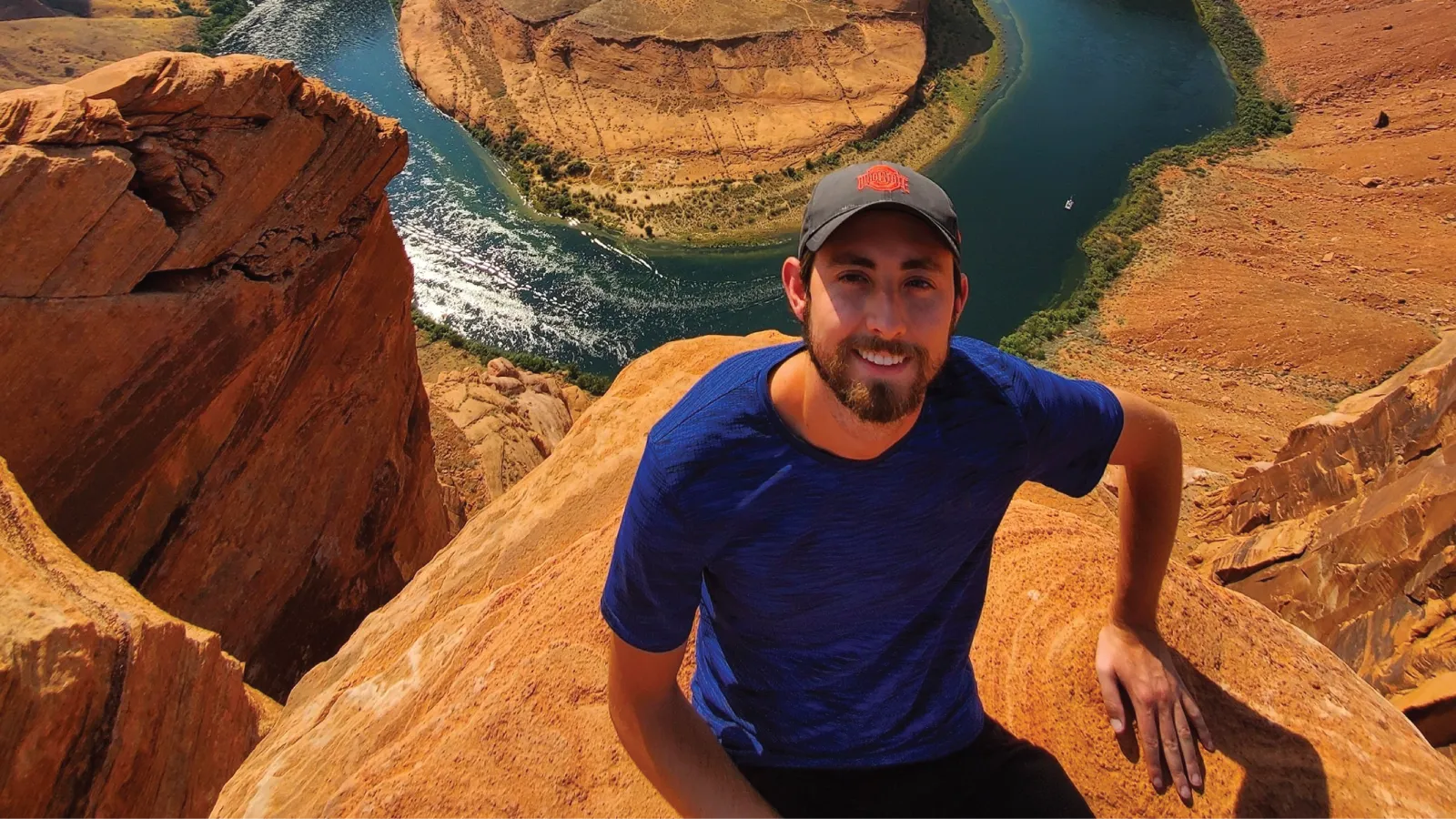 Tyler Liston in front of the Grand Canyon