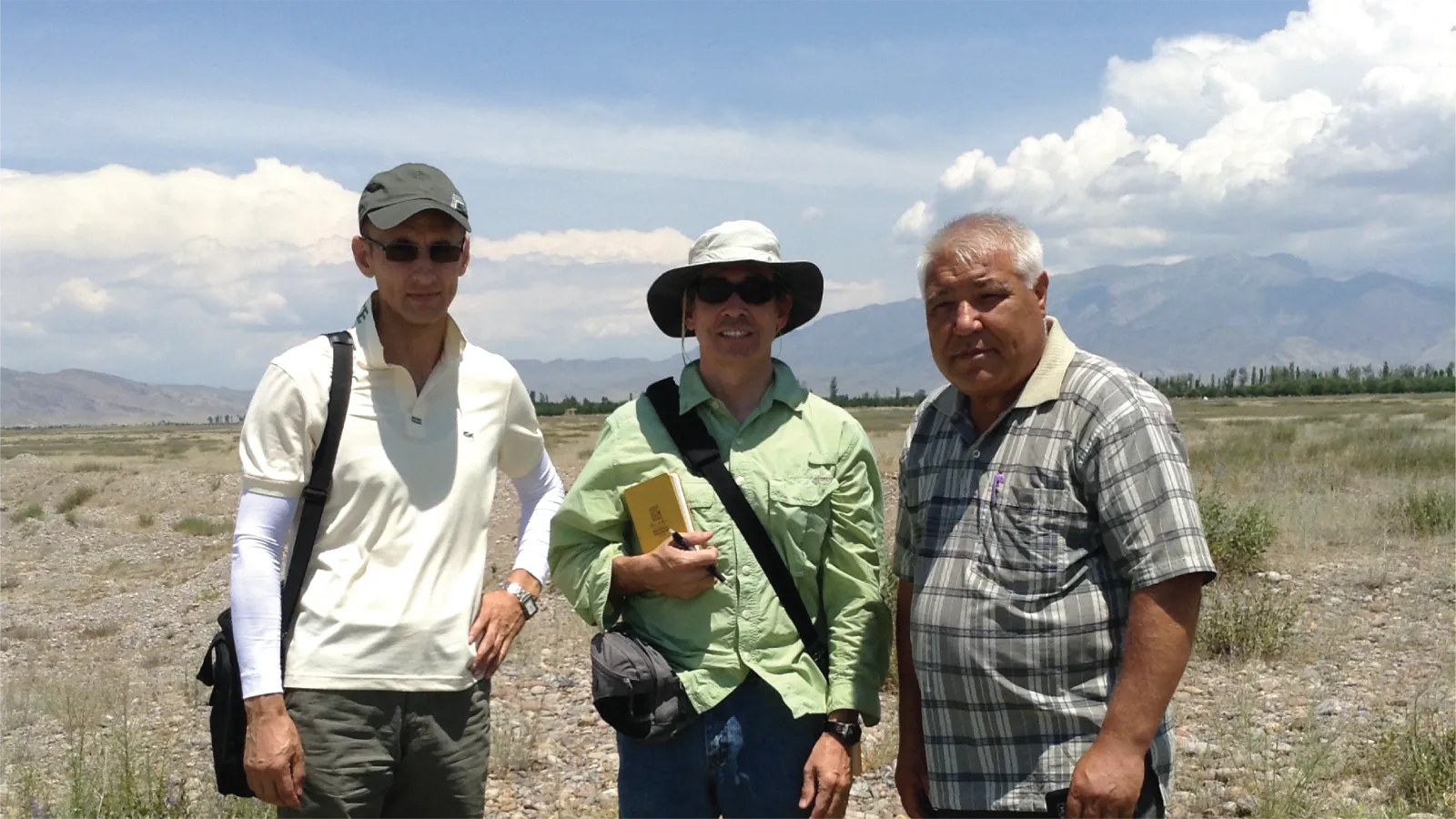 Gary Moore hiking with friends