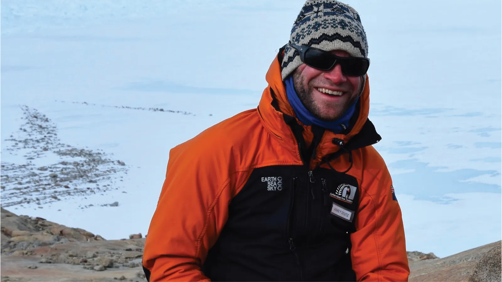 Jamey Stutz in Antarctica