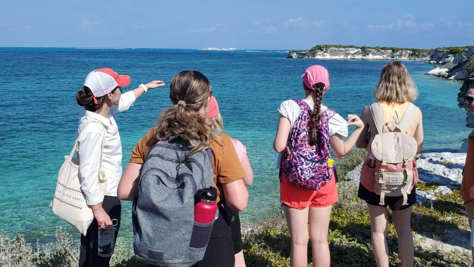 Professor Liz Griffith instructing students at North Point.
