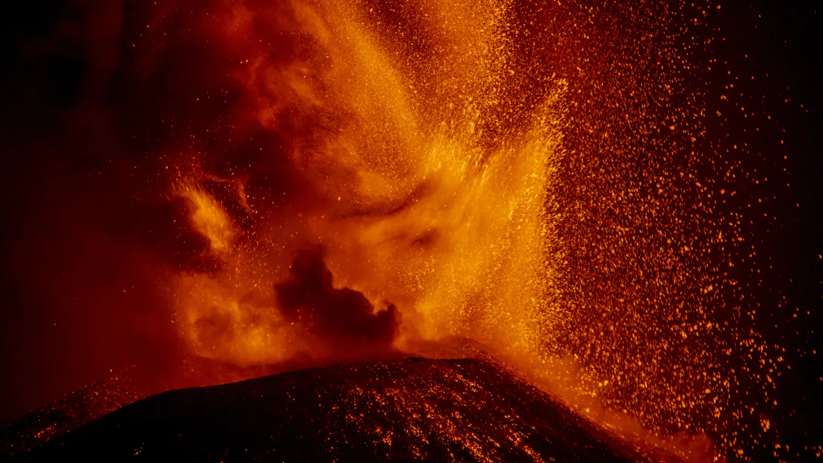 Volcano eruption