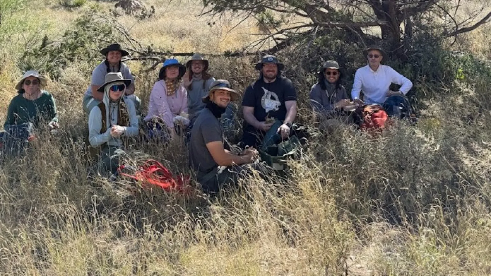 Lunch break deep in Last Chance Canyon.