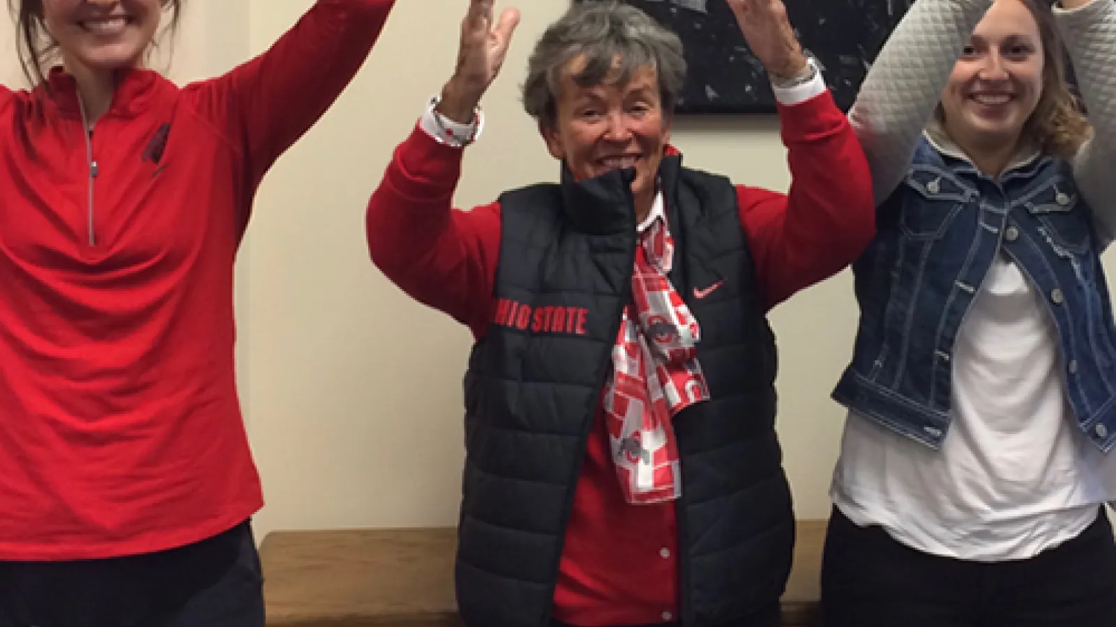 O-H-I-O! We welcomed visiting alumna Janie Rector. 