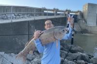 Zhaozhe and one of his favorite fish.