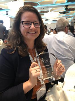 Professor Ann Cook with her award