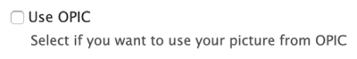 The "Use OPIC" box in Drupal