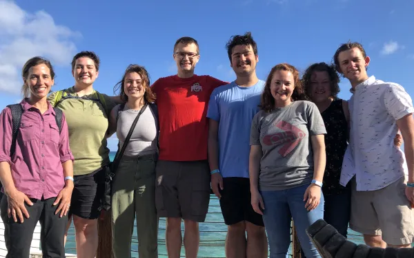 Professors Liz Griffith and Jill Leonard-Pingel and all 6 students who went on the trip