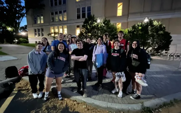 The Field Camp team departing from Mendenhall at 5:30 am.