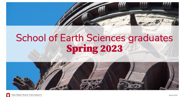 Congratulations Spring 2023 Earth Sciences Graduates! | School of Earth ...