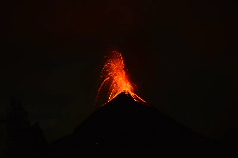 Volcano eruption