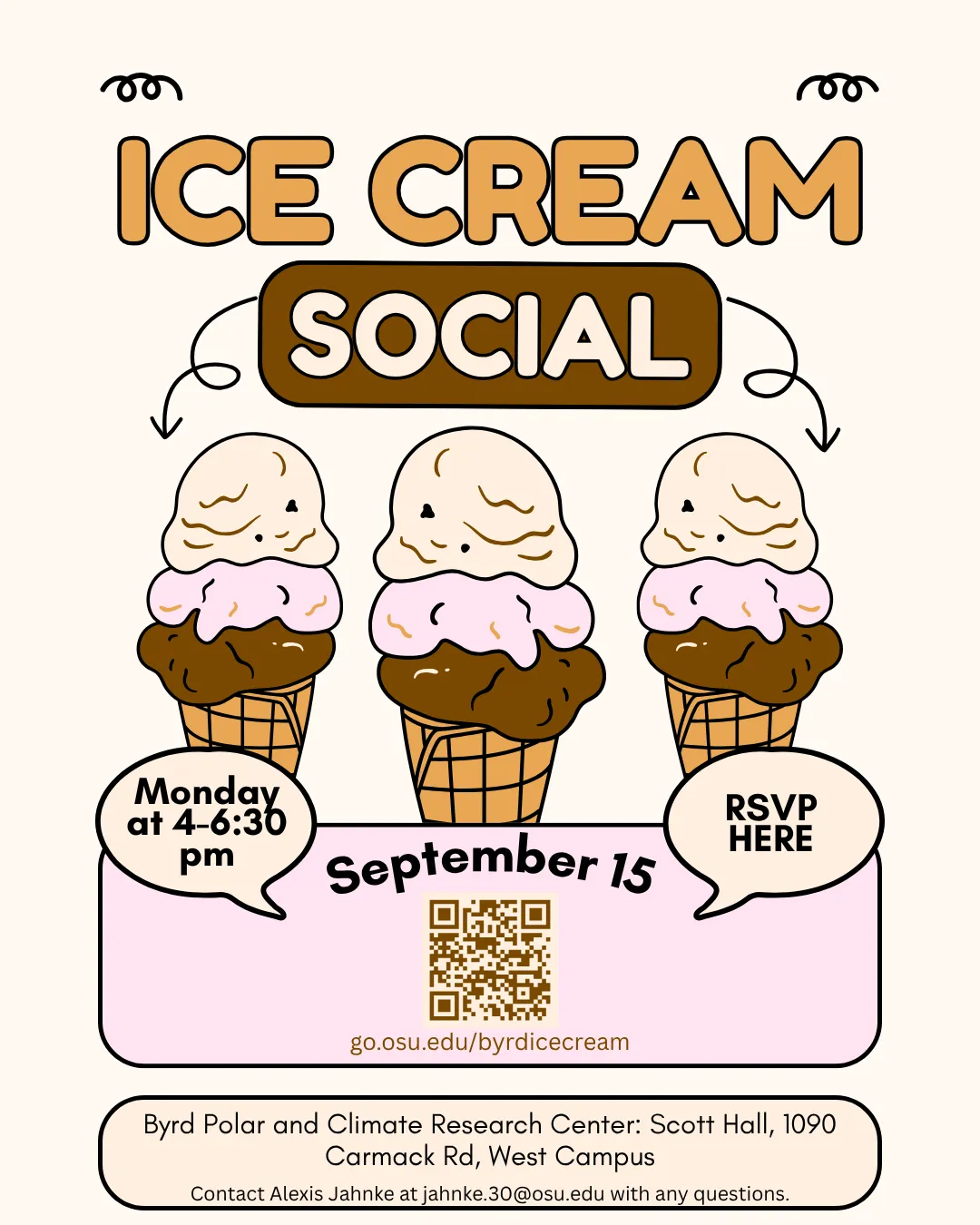 Ice Cream Social- Byrd Fall 2025 Flyer