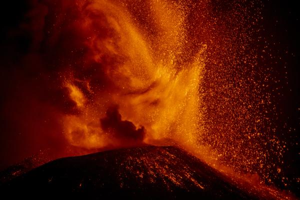 Volcano eruption