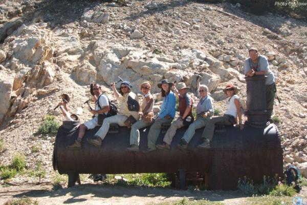 Geology students in the field