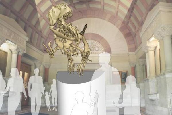 Orton Museum preps for crowdsourcing campagin to bring Cryolophosaurus to the Orton lobby