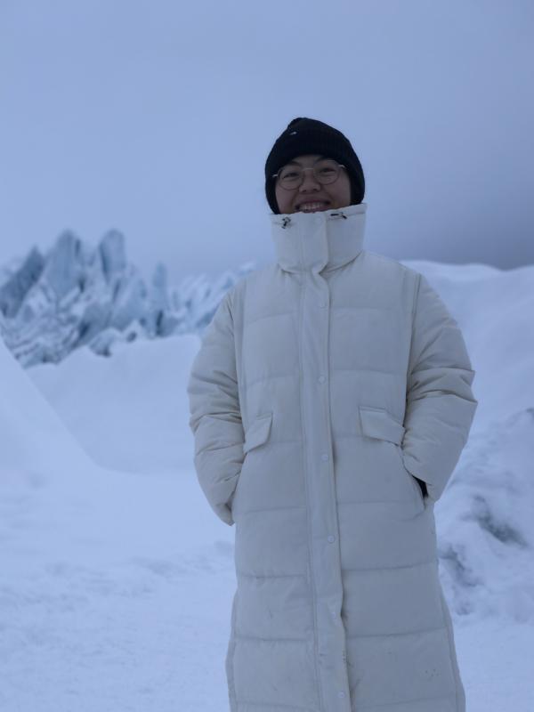 Yue Zhang in Alaska, December 2021