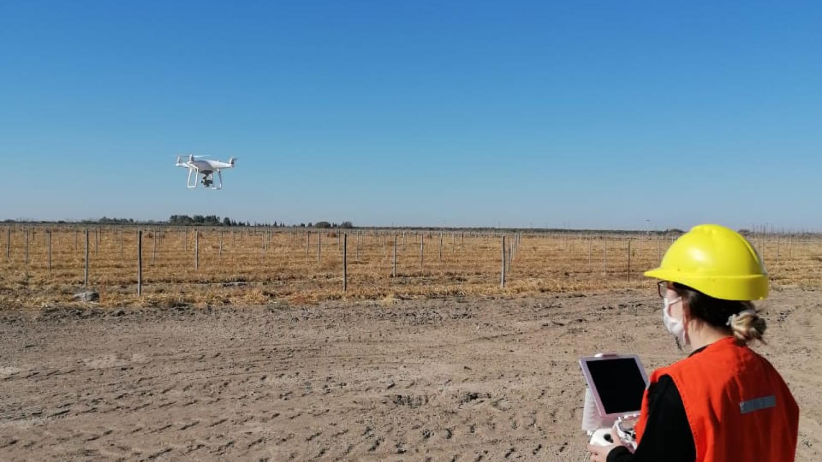 Drone survey at agricultural field - San Juan, Argentina