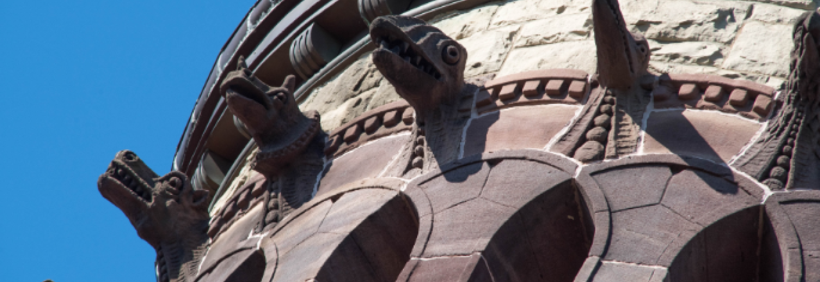 Grotesques on the Orton bell tower