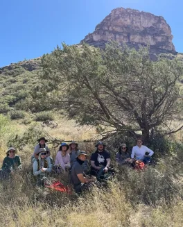 Lunch break deep in Last Chance Canyon.